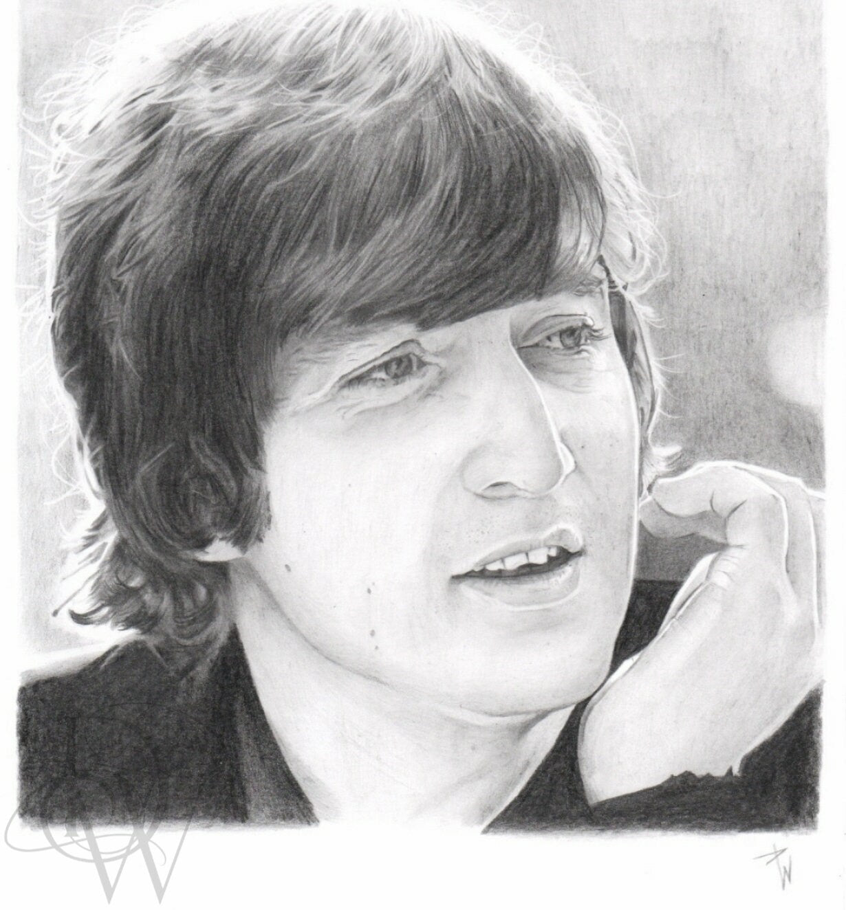 John Lennon pencil portrait