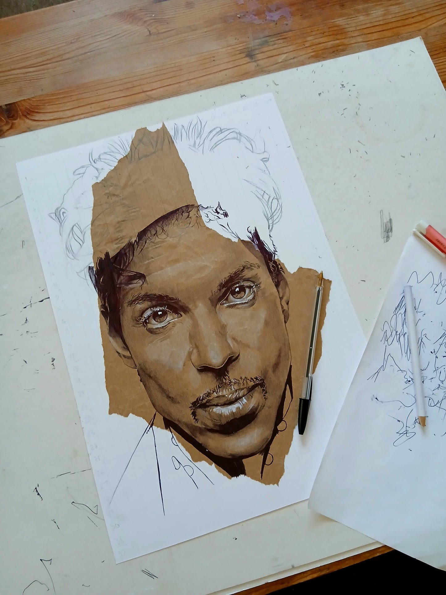 prince ball point pen drawing