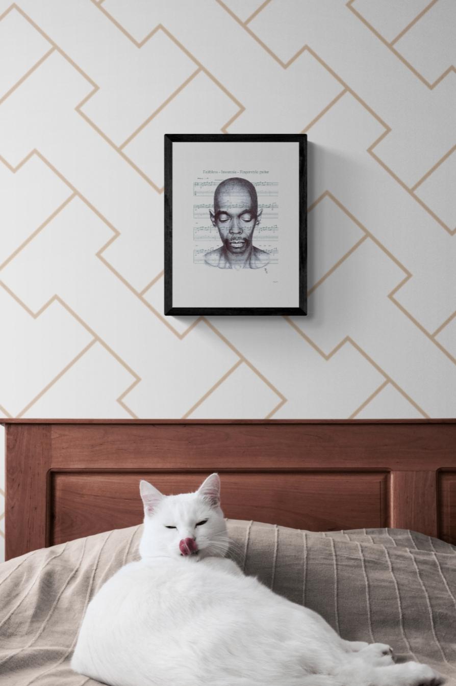 maxi Jazz A4 mounted Print