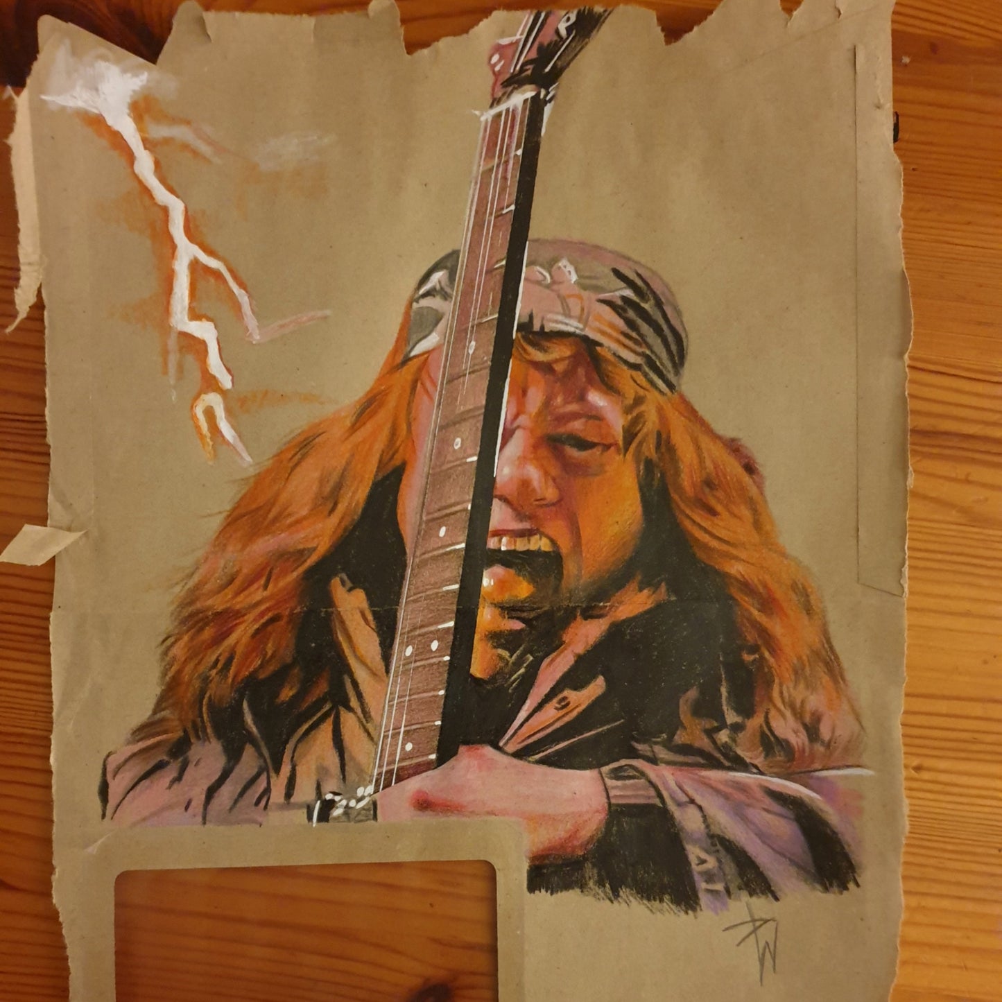 Eddie Munson Drawing: Stranger Things 4 Colored Pencil Art