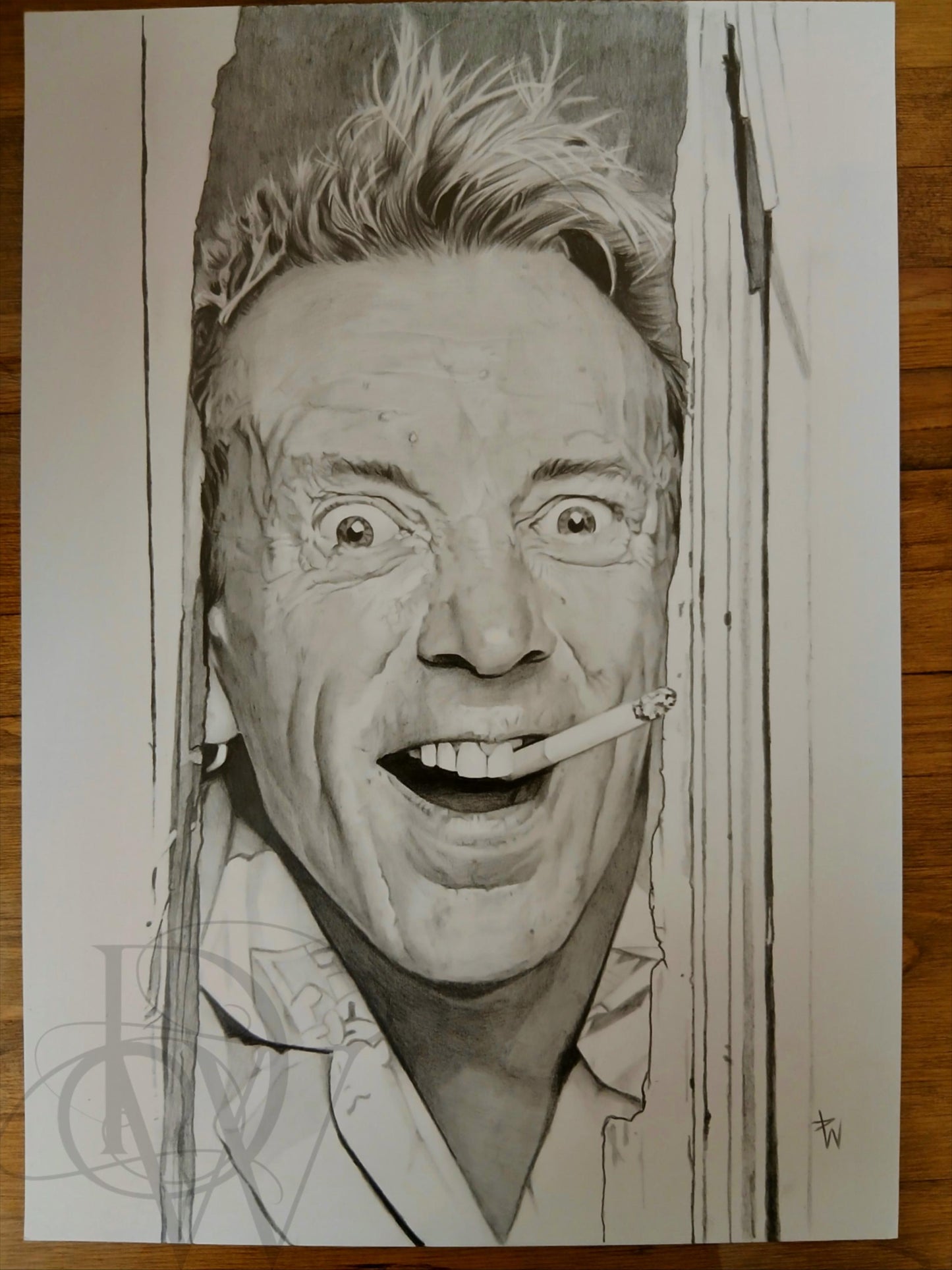Johnny Rotten Portrait: The Shining Mashup Art Print