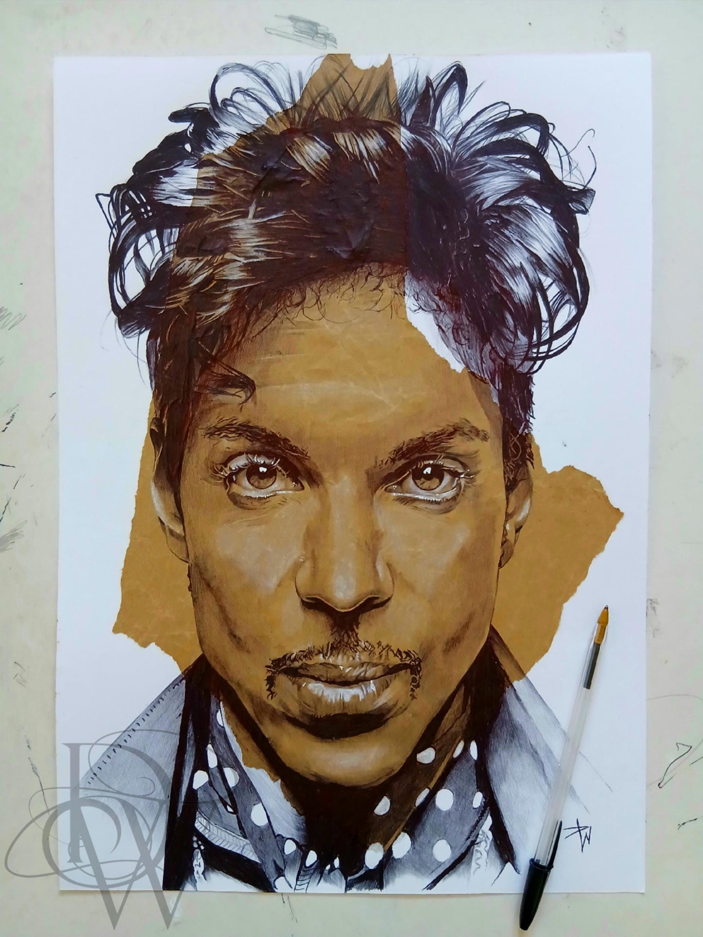 prince ball point pen drawing