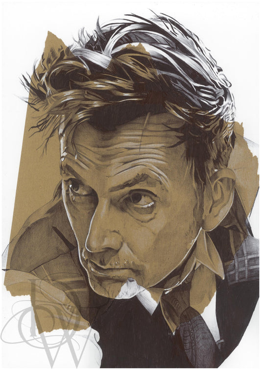 Dr Who ball point pen drawing