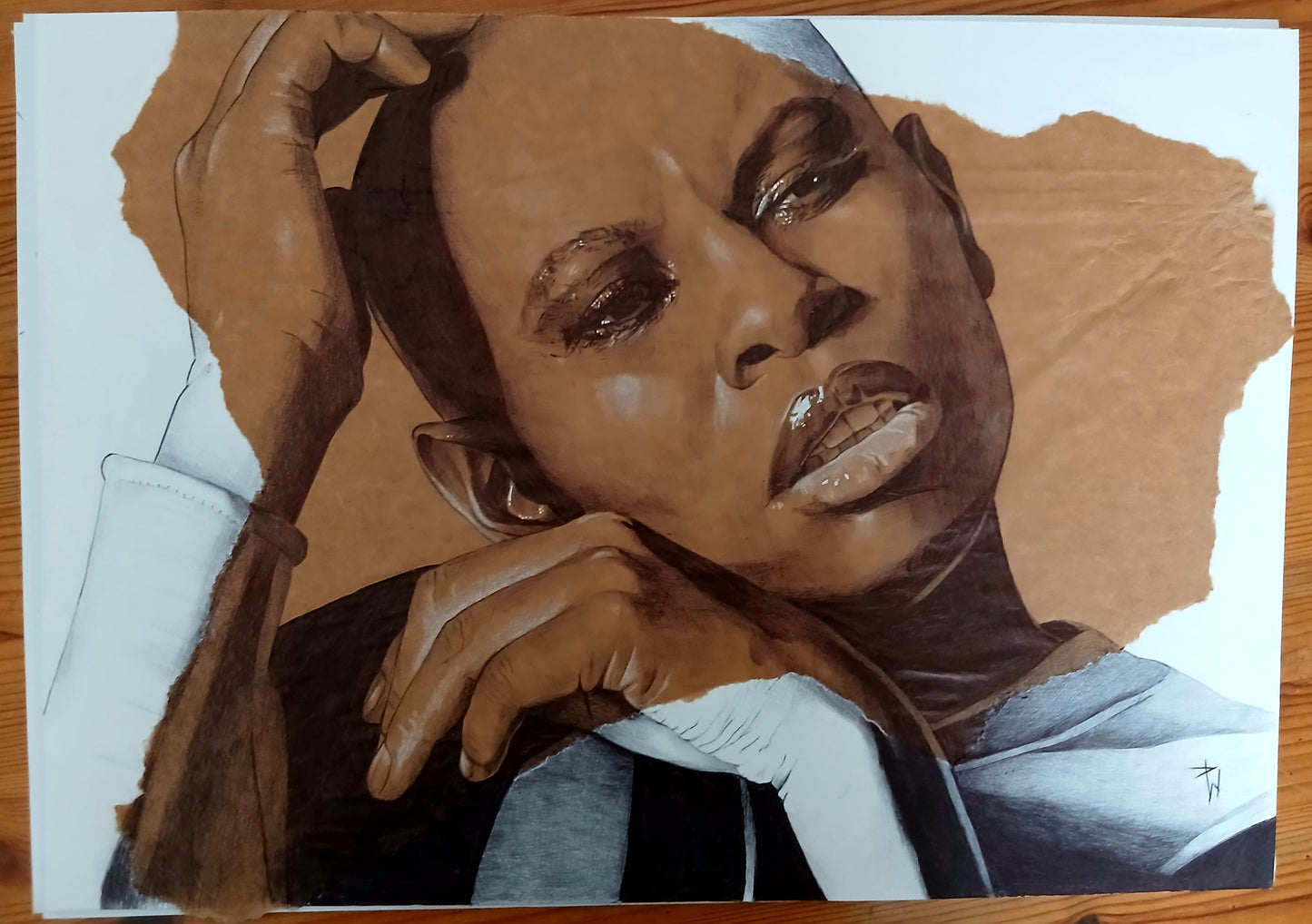 Skunk Anansie ball point pen drawing