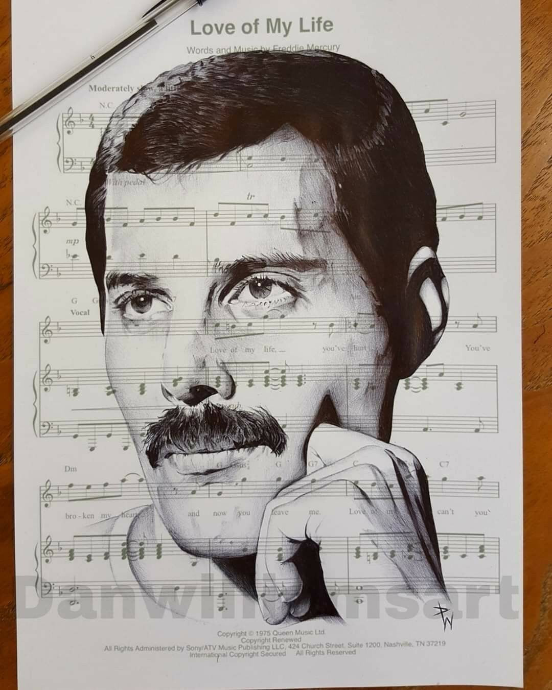 Freddie Mercury portrait