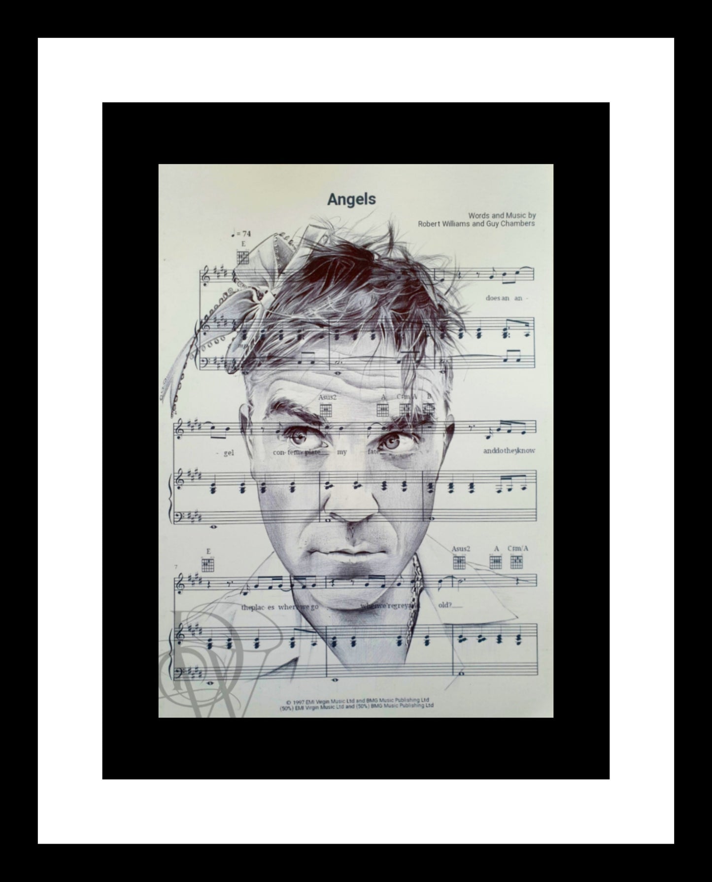 Robbie Williams Angels print