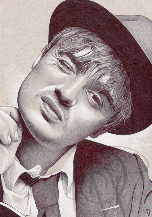 Pete Doherty ball point pen portrait