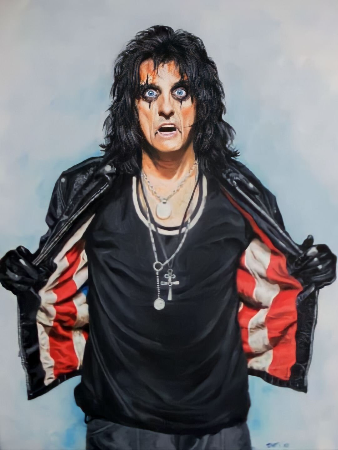 Alice Cooper portrait print