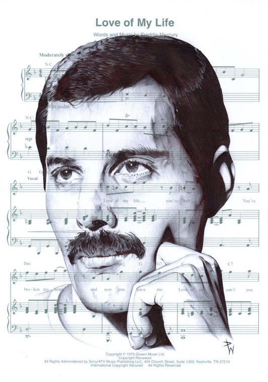 Freddie Mercury portrait