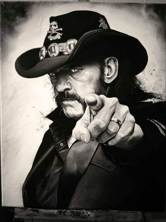 Lemmy Print: Motorhead Singer, Mounted A4 Art