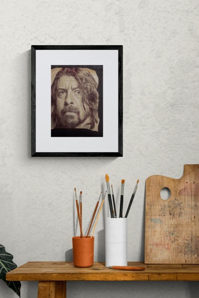 Dave Grohl envelope print