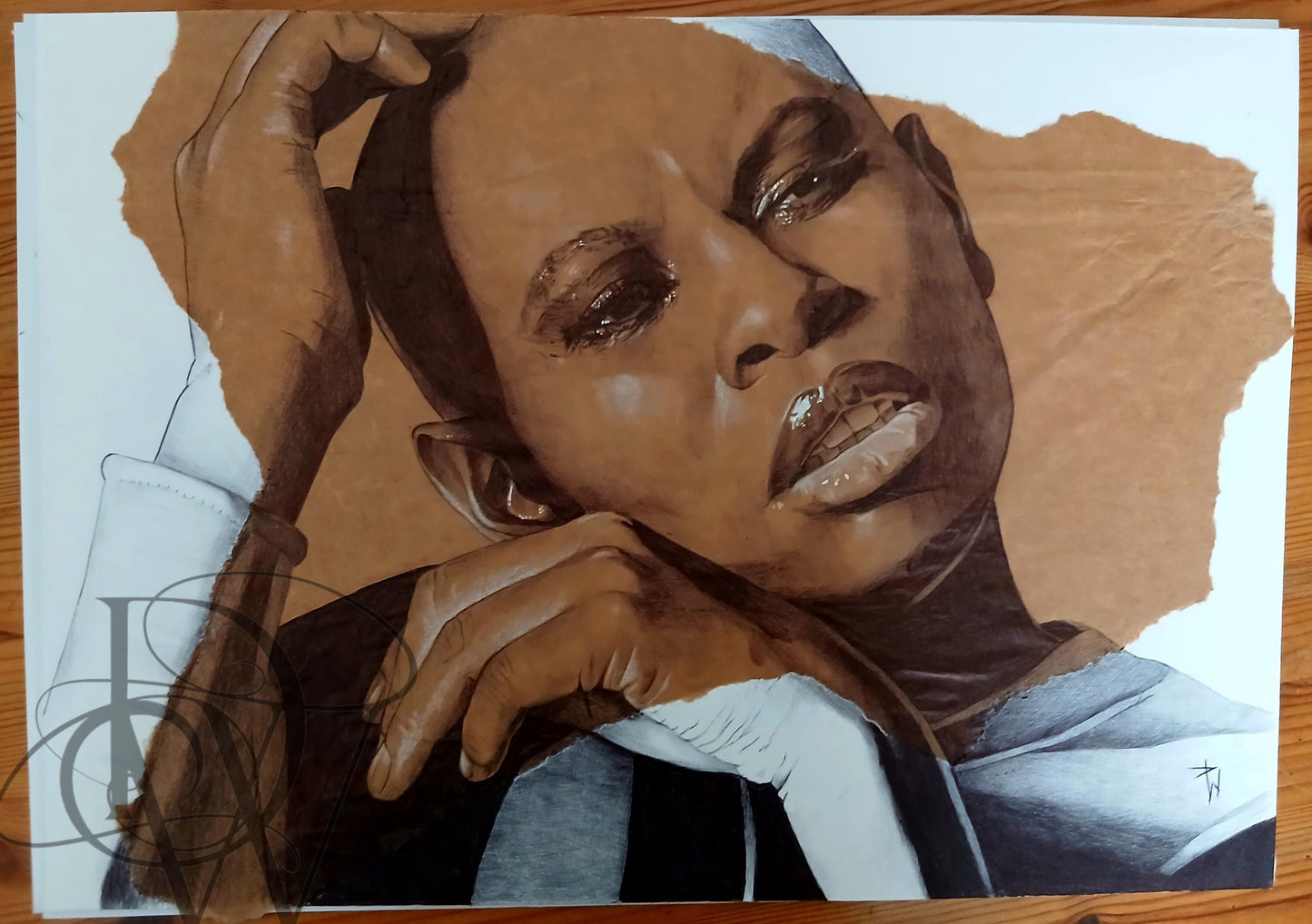 Skunk Anansie ball point pen drawing