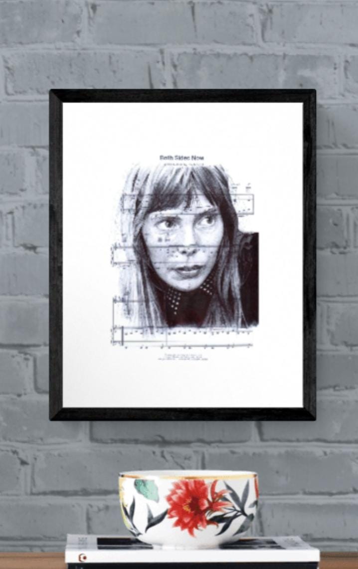 Joni Mitchell A4 print